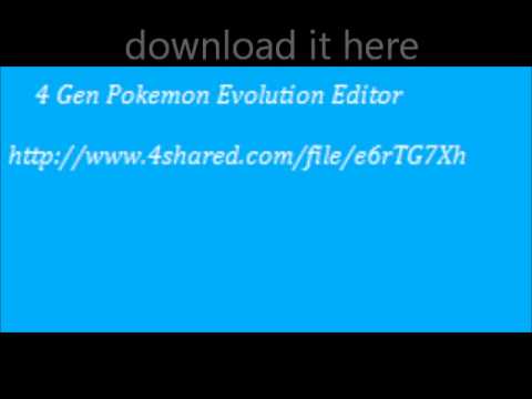 Pokemon evolution editor pro download